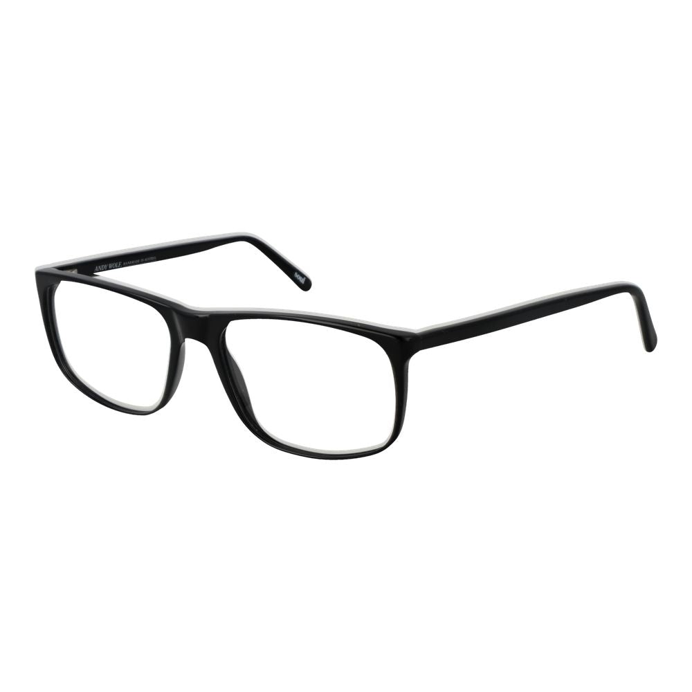 Black Unisex Glasses Frame Andy Wolf