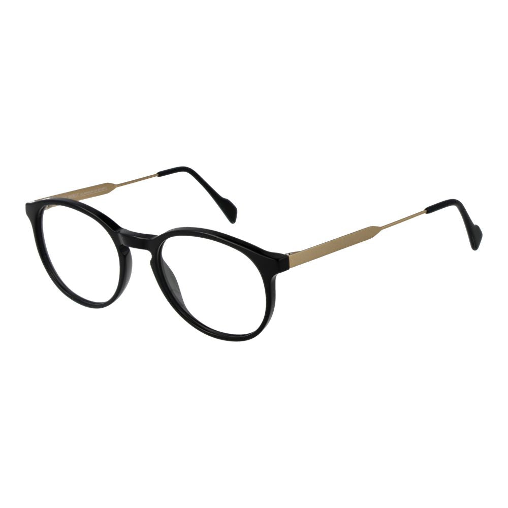 Black Unisex Glasses Frame Andy Wolf