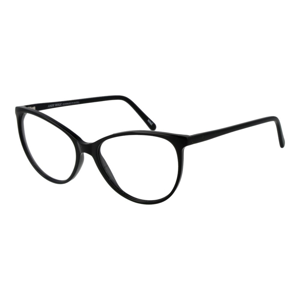 Black Unisex Glasses Frame Andy Wolf
