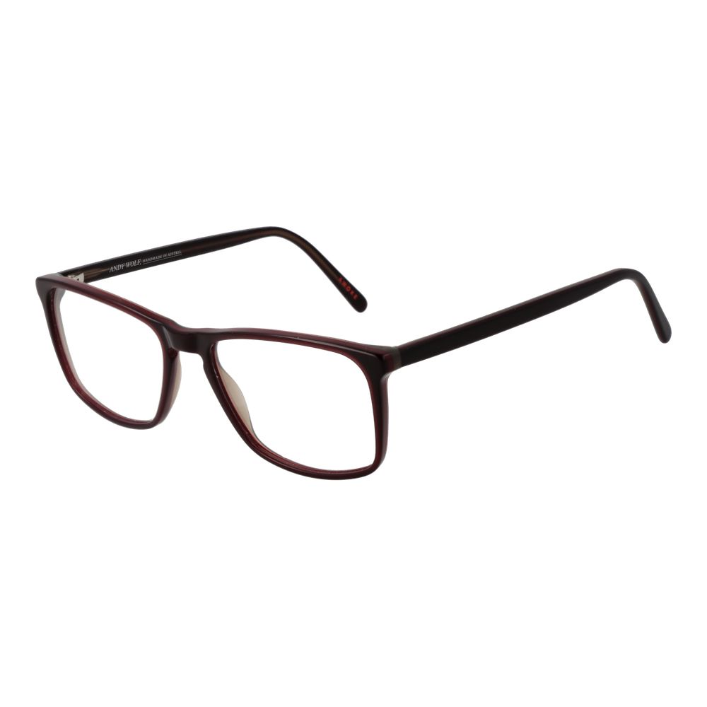 Burgundy Unisex Glasses Frame Andy Wolf