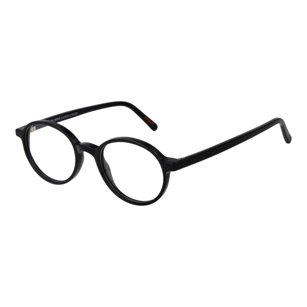 Black Unisex Glasses Frame Andy Wolf