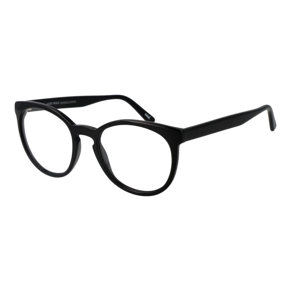 Black Unisex Glasses Frame Andy Wolf