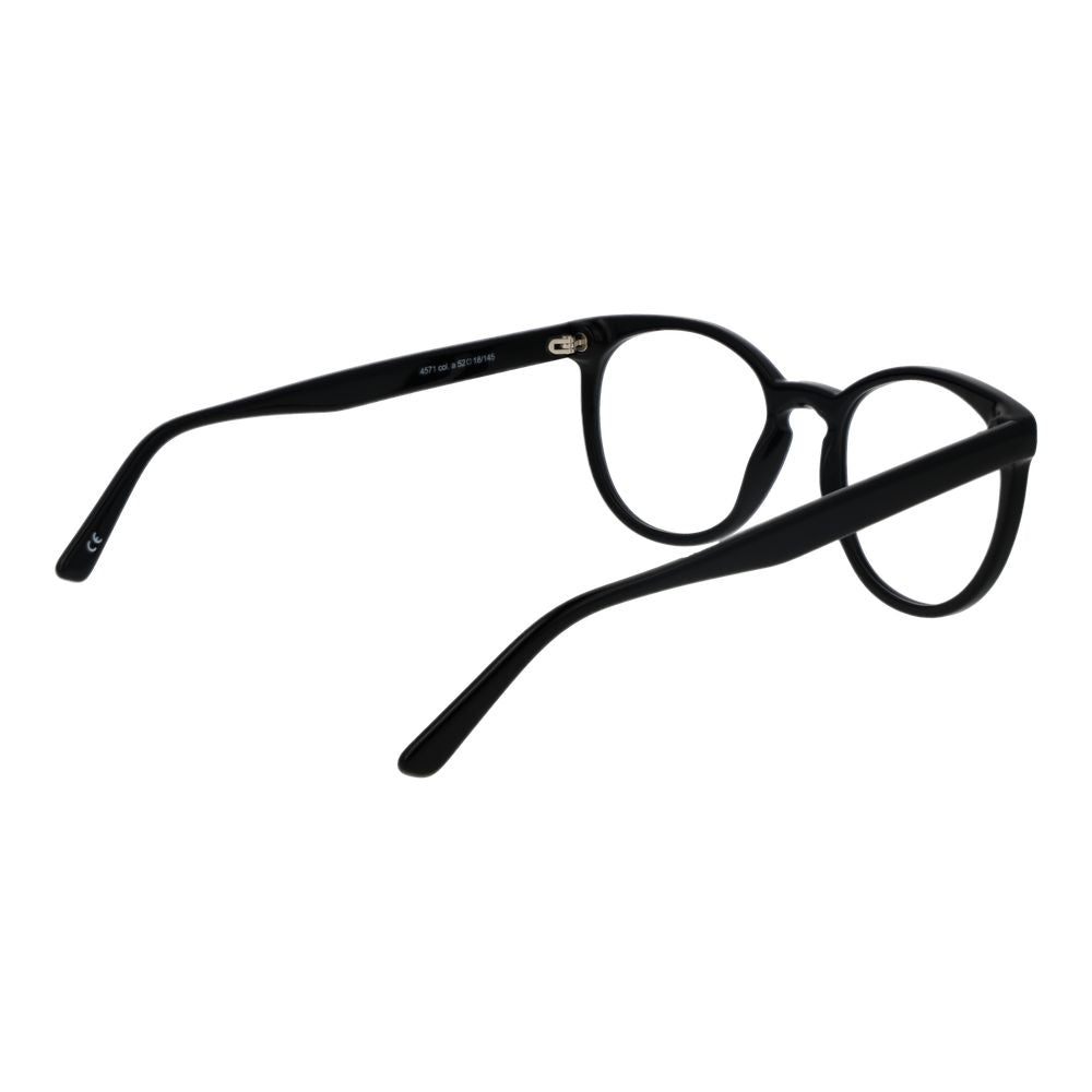Black Unisex Glasses Frame Andy Wolf