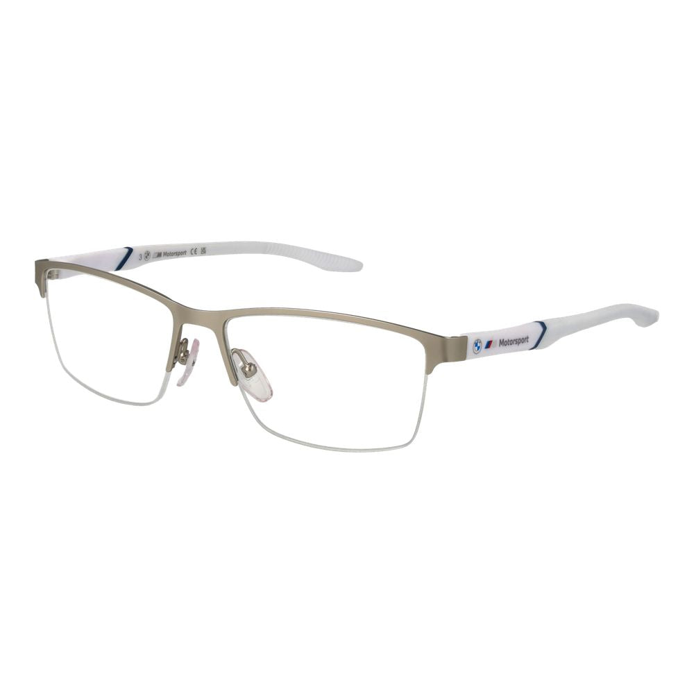 Silver Men Glasses Frame BMW Motorsport