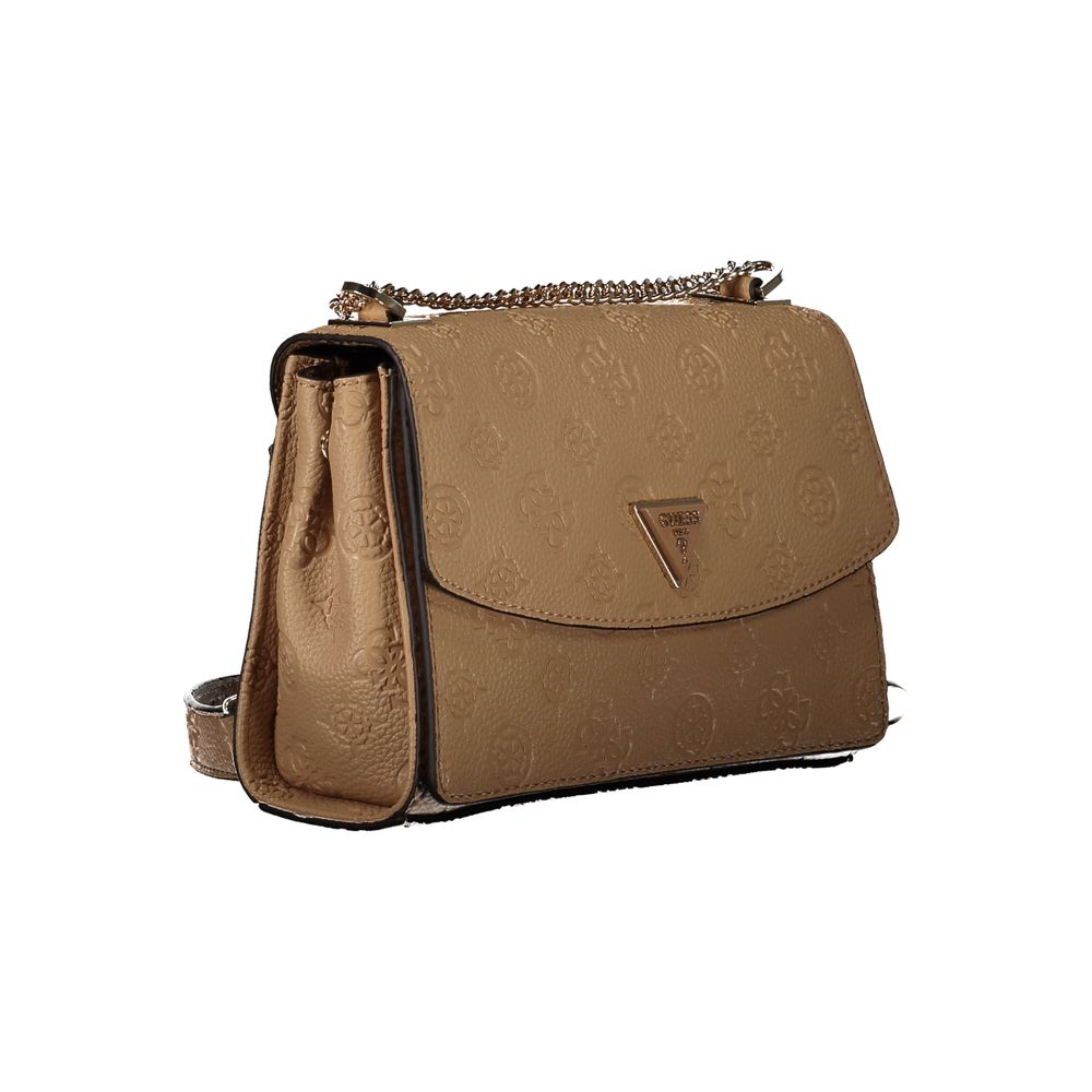 Beige Polyethylene Handbag Guess Jeans