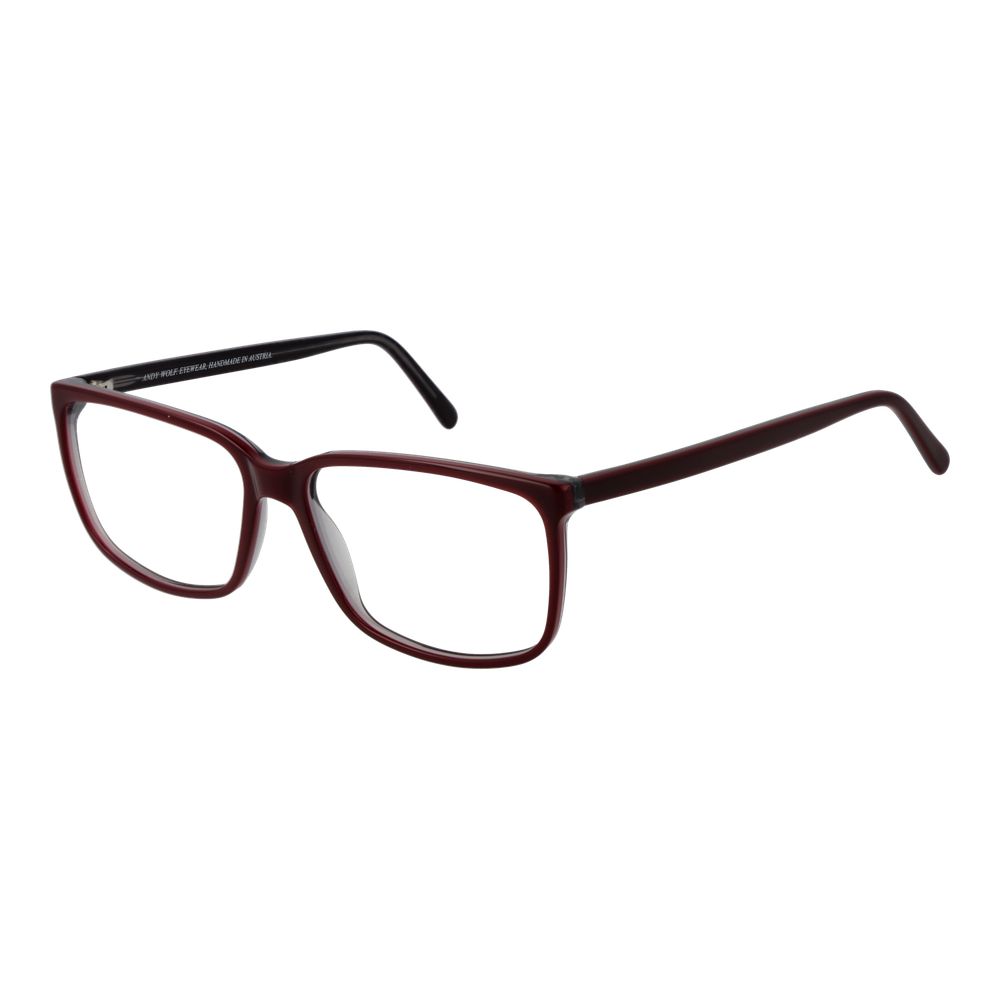 Burgundy Unisex Glasses Frame Andy Wolf