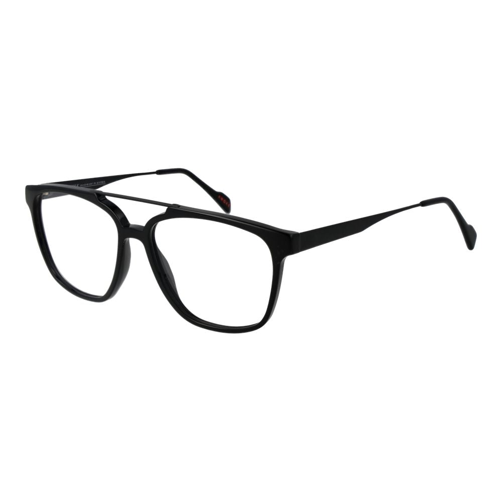 Black Unisex Glasses Frame Andy Wolf