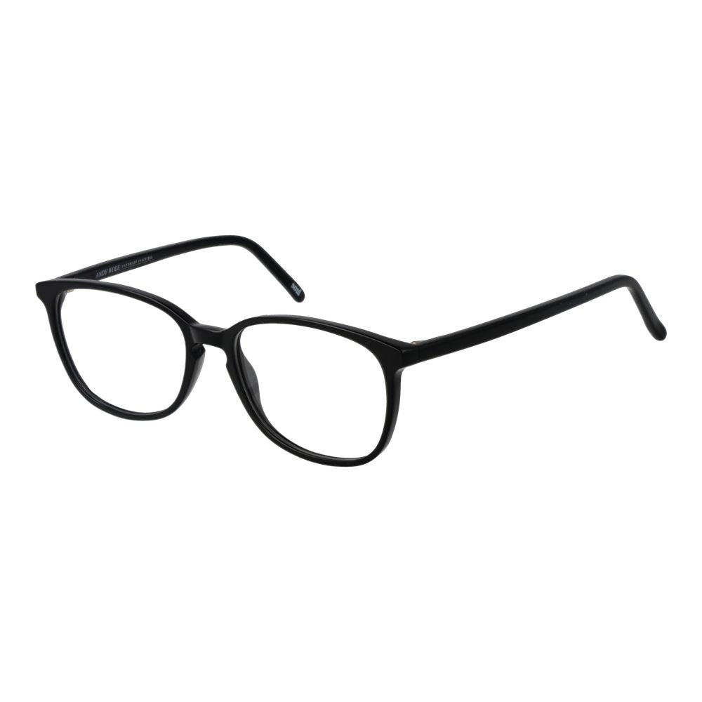 Black Unisex Glasses Frame Andy Wolf