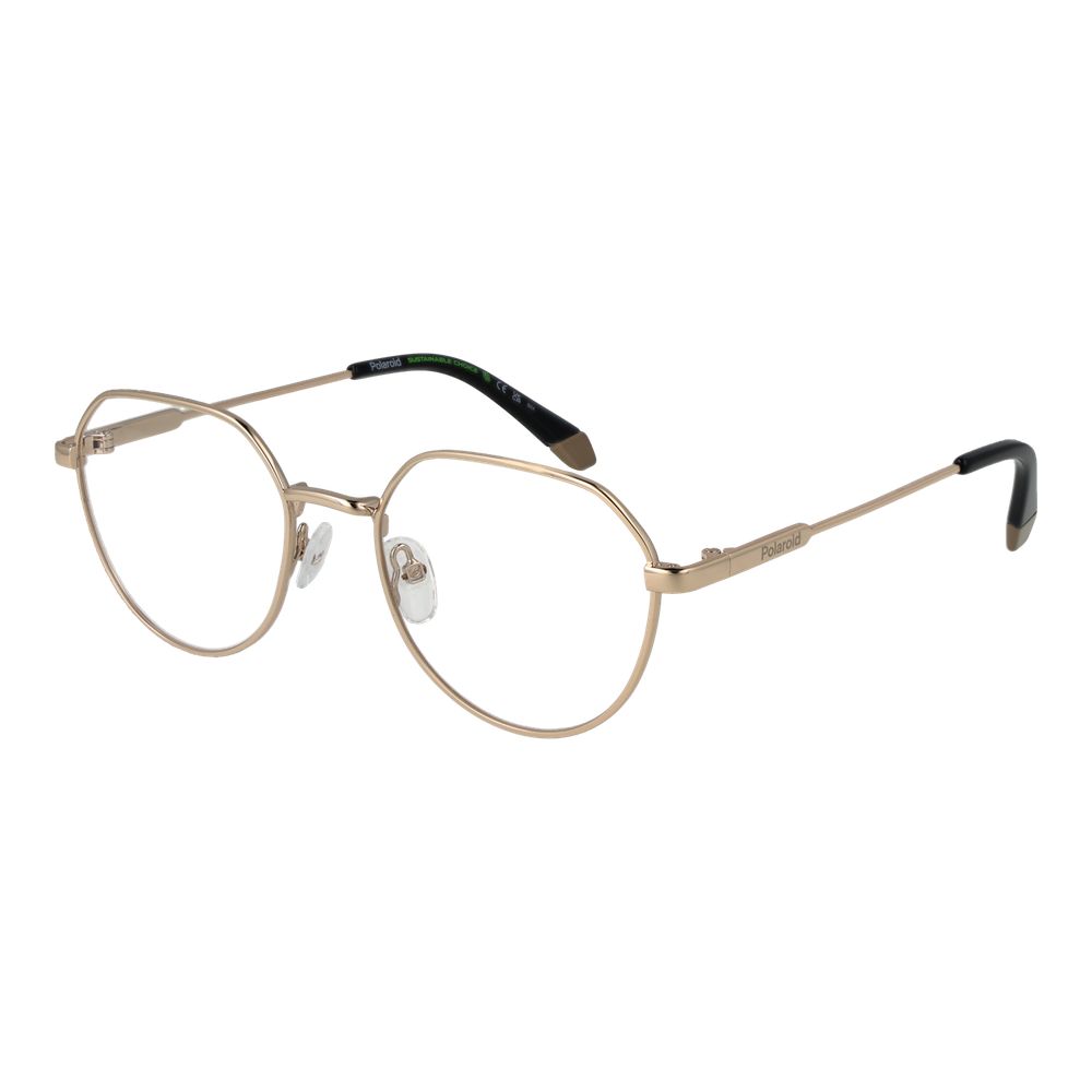 Gold Unisex Glasses Frame Polaroid