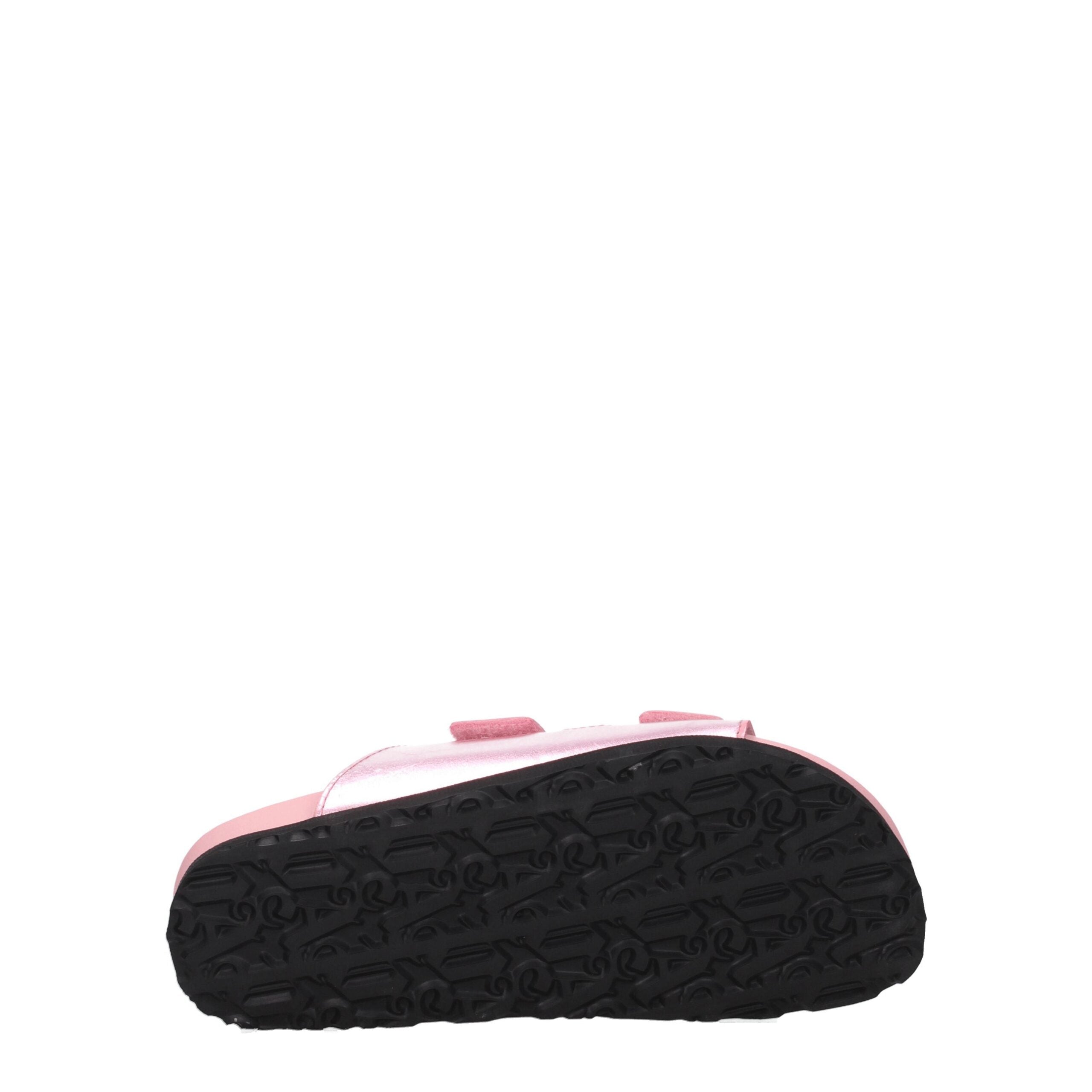 Pink Leather Slippers Sandals Palm Angels