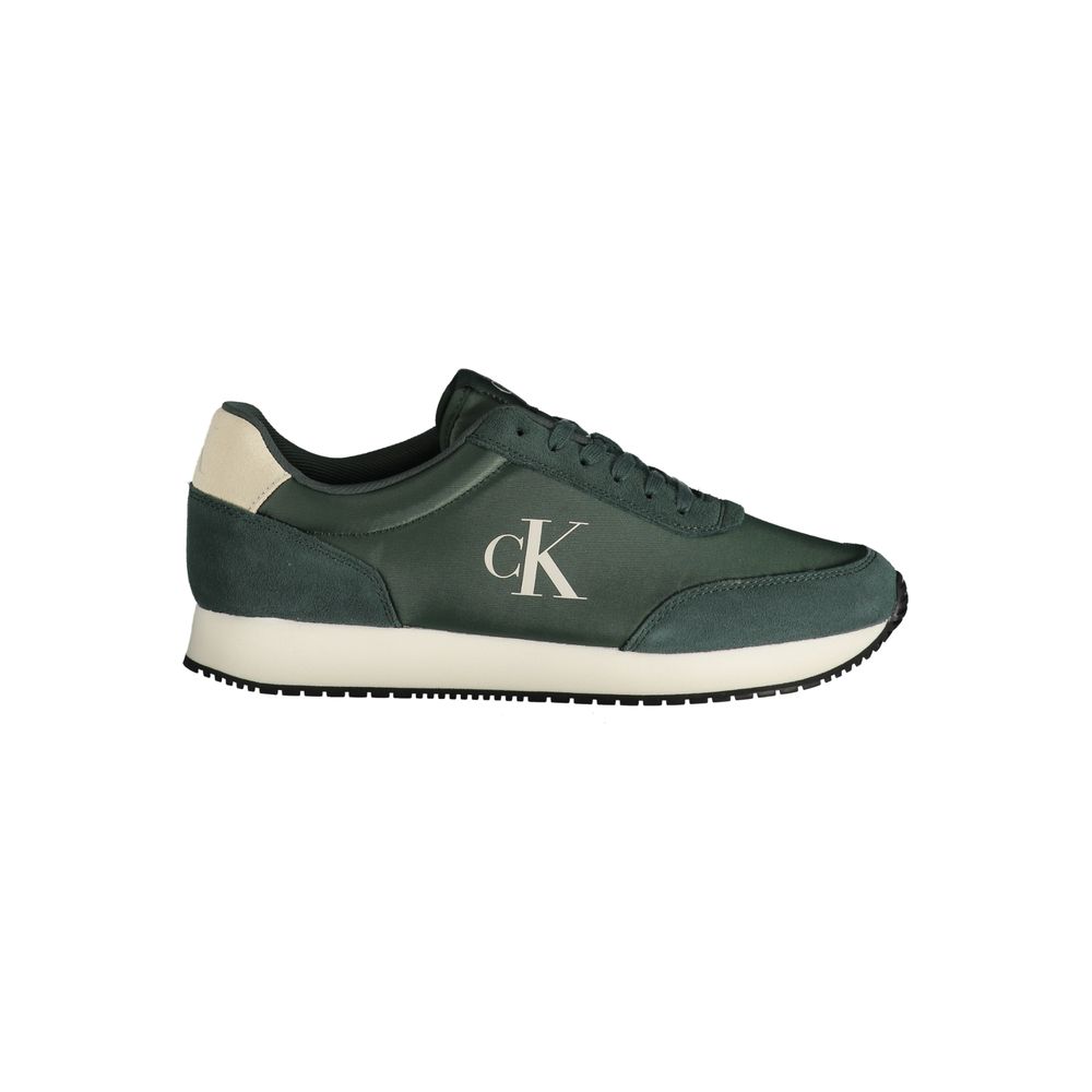 Green Polyester Sneaker Calvin Klein
