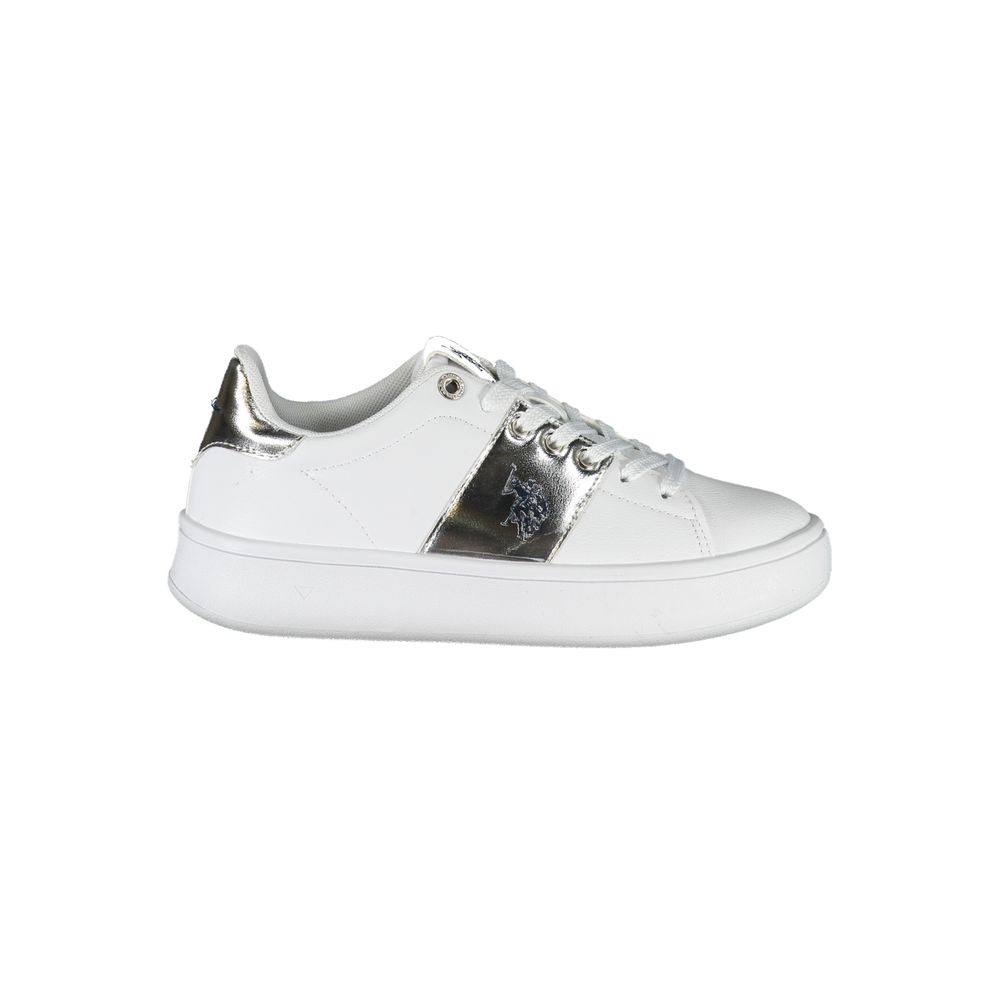 White Polyester Sneaker U.S. POLO ASSN.