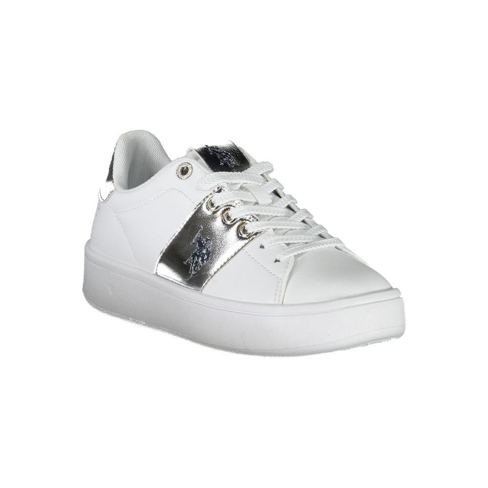White Polyester Sneaker U.S. POLO ASSN.