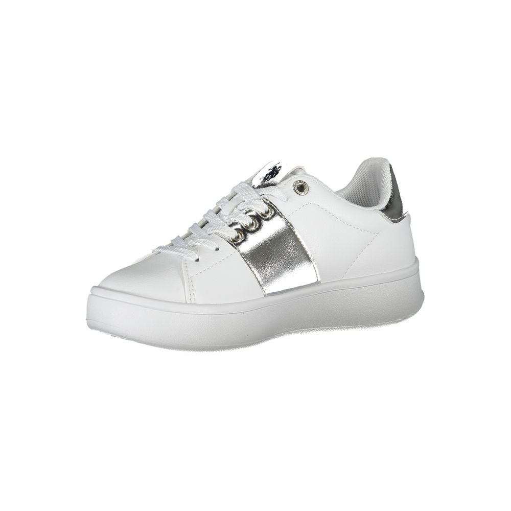 White Polyester Sneaker U.S. POLO ASSN.