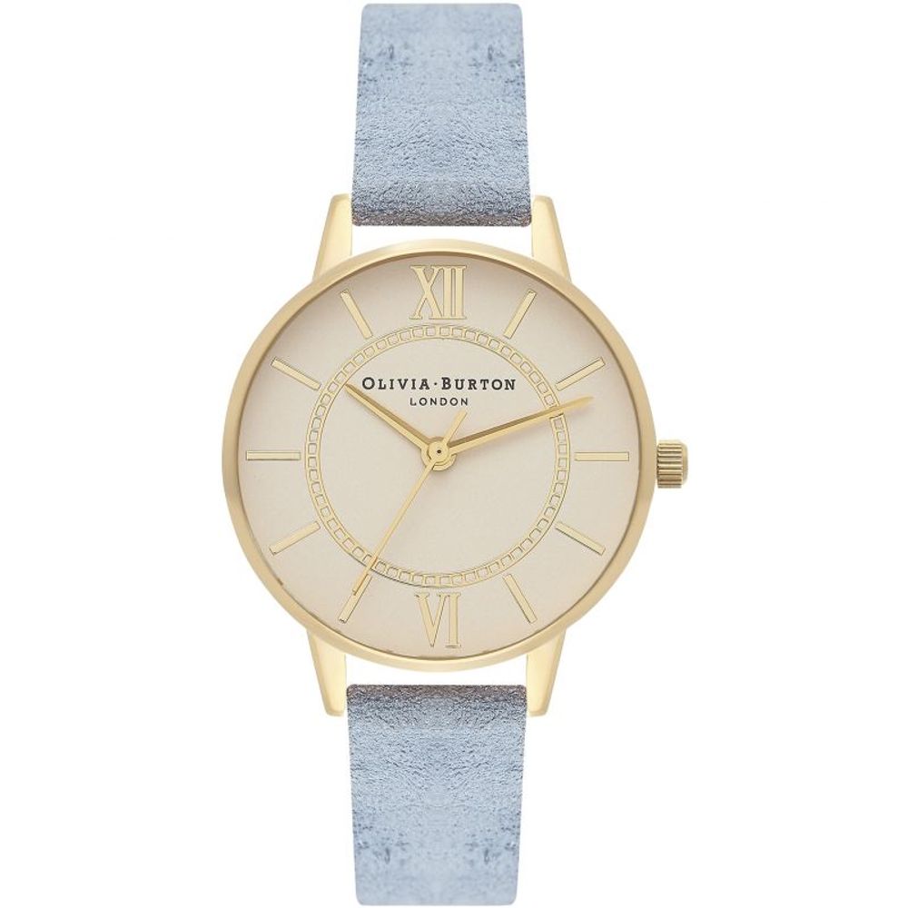 Blue Artificial Leather Watch Olivia Burton