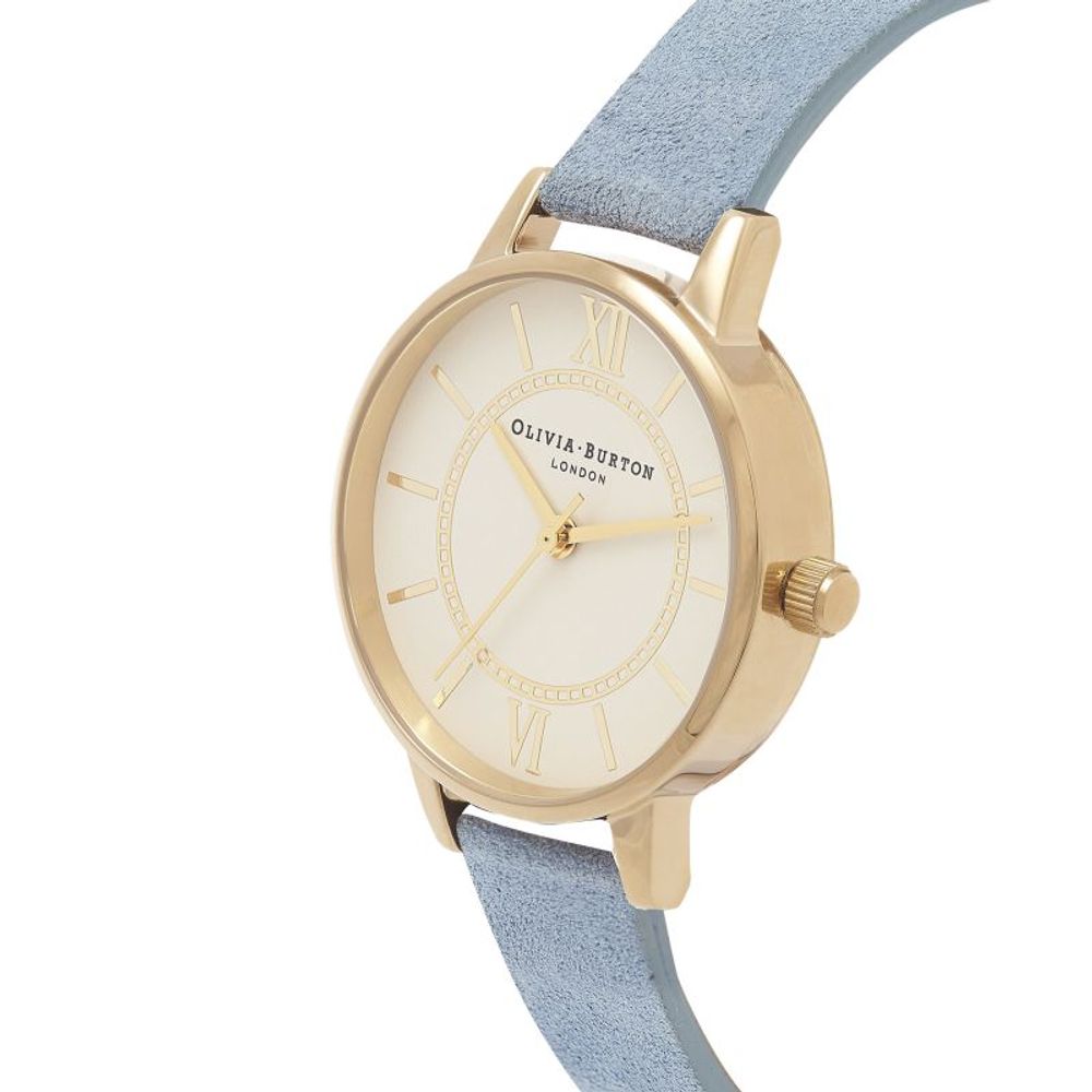 Blue Artificial Leather Watch Olivia Burton