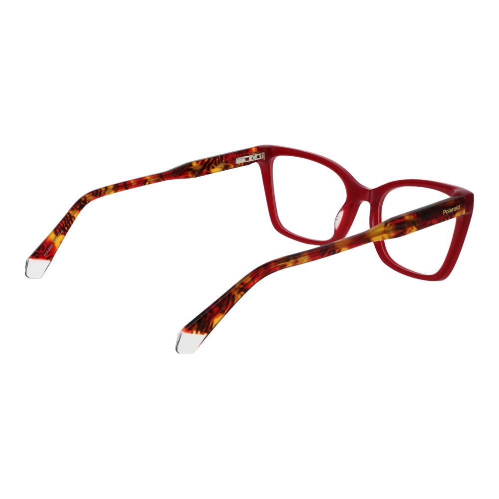 Burgundy Women Glasses Frame Polaroid