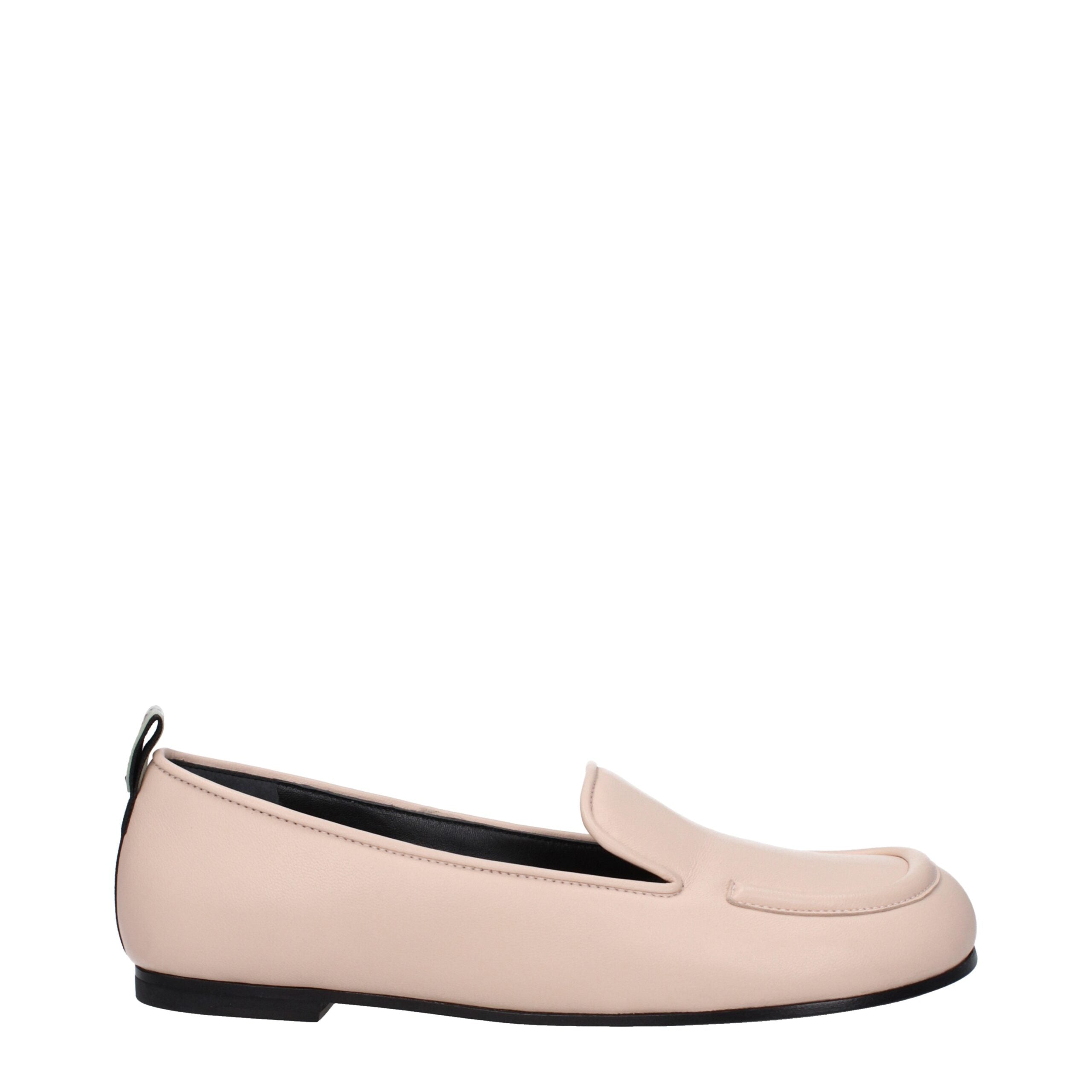 Pink Leather Slip-On Loafers Premiata
