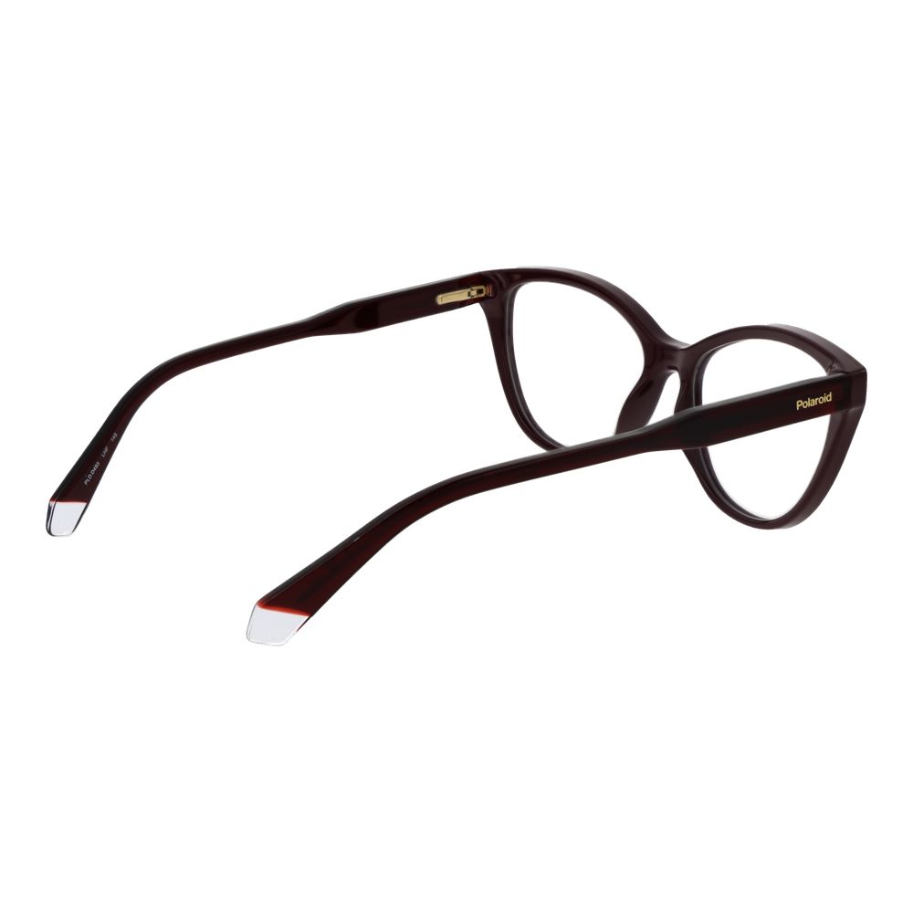 Burgundy Women Glasses Frame Polaroid