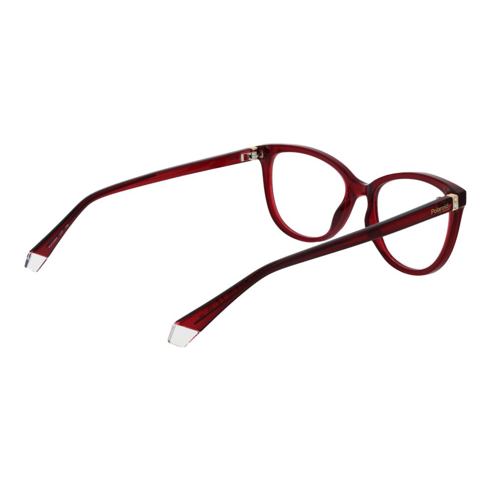 Burgundy Women Glasses Frame Polaroid