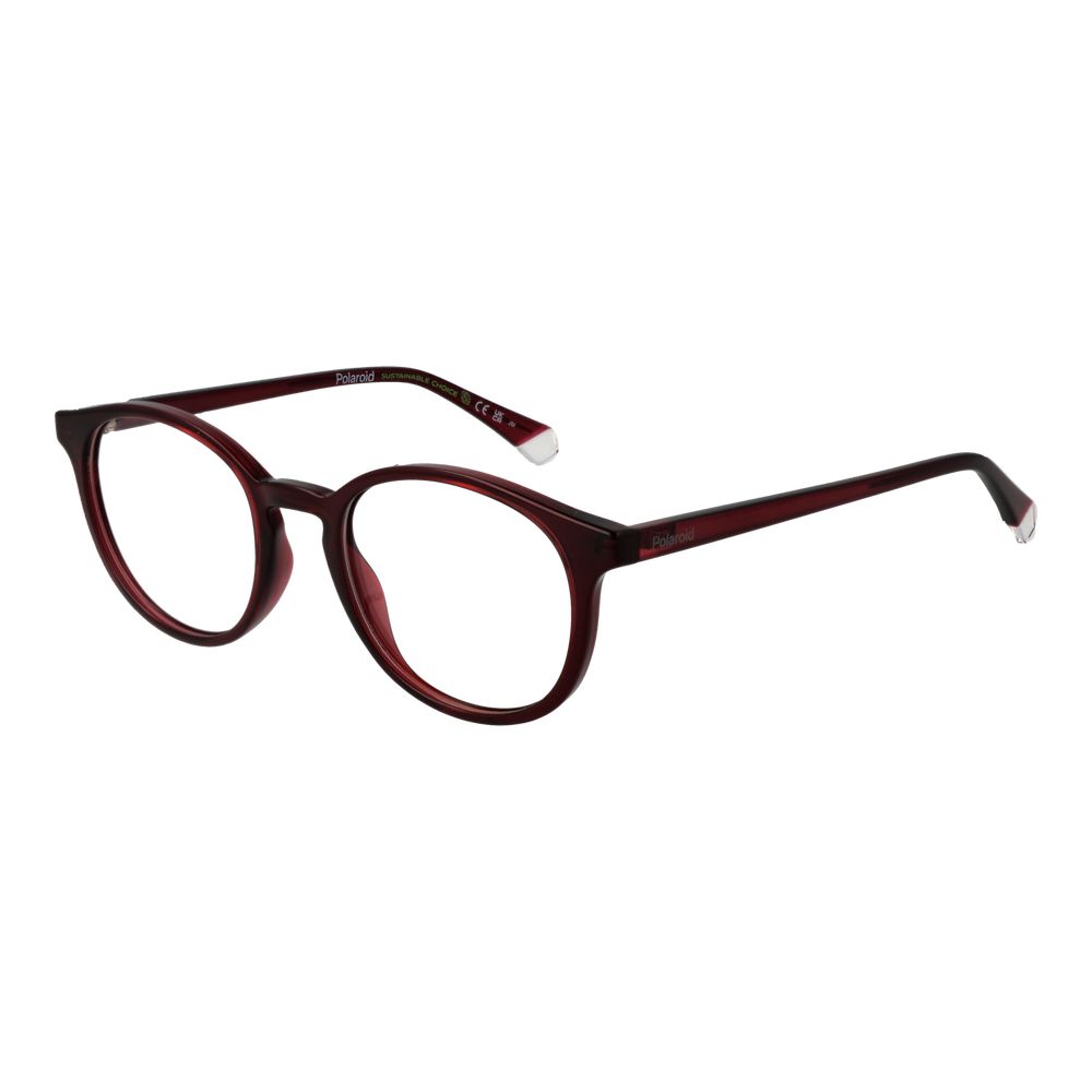 Burgundy Unisex Glasses Frame Polaroid