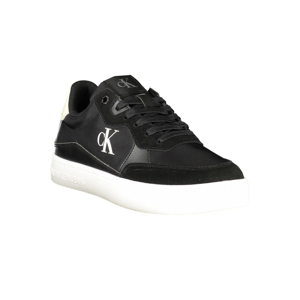 Black Leather Men Sneaker Calvin Klein