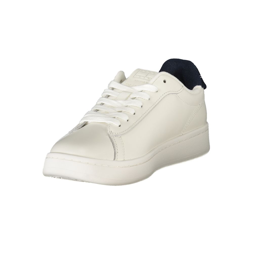 White Leather Women Sneaker Tommy Hilfiger