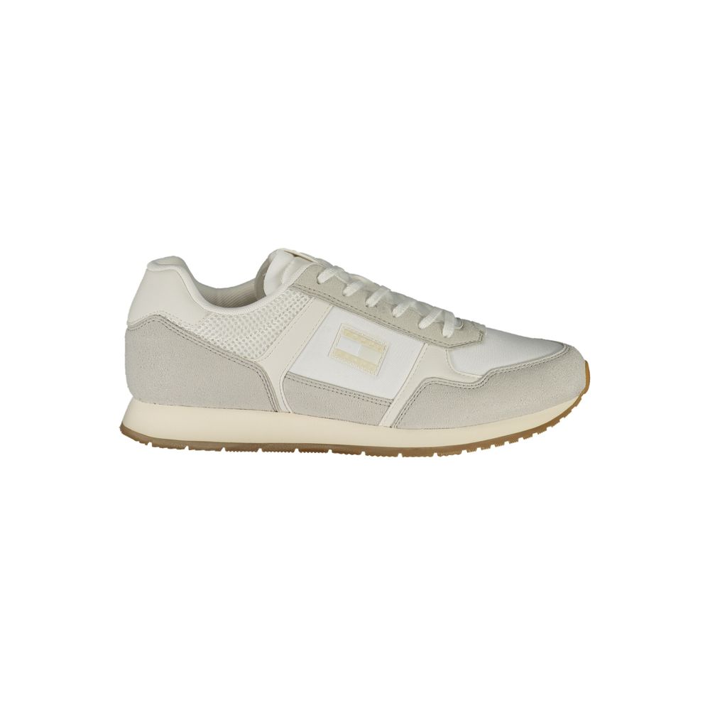 White Polyester Men Sneaker Tommy Hilfiger
