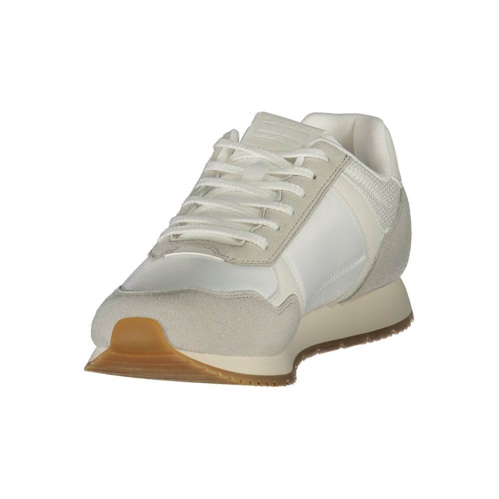 White Polyester Men Sneaker Tommy Hilfiger