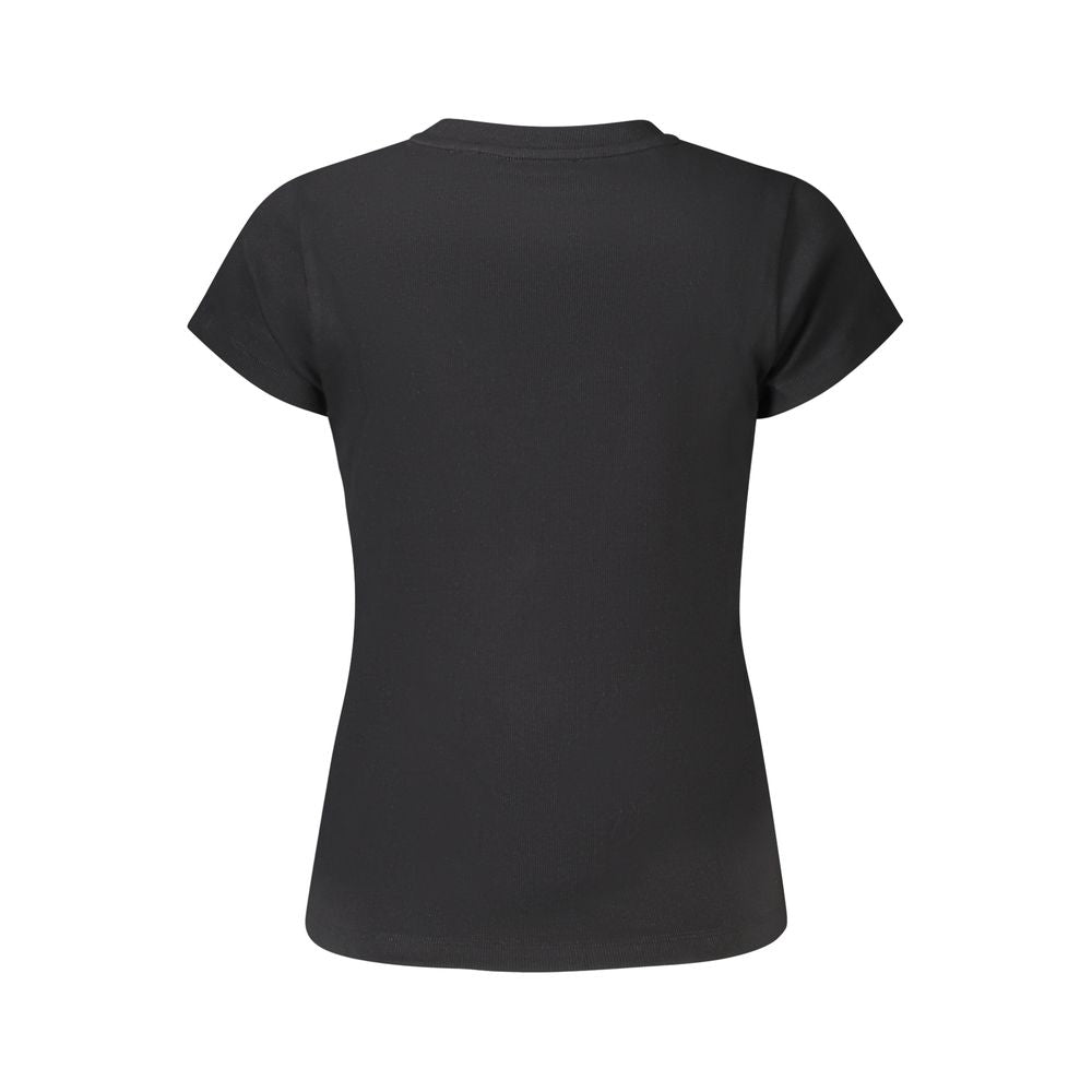 Black Cotton Women T-Shirt Pepe Jeans