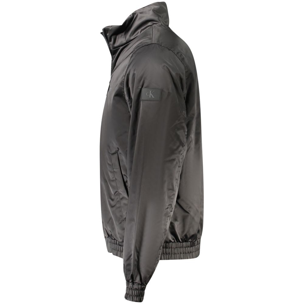 Black Polyester Men Jacket Calvin Klein