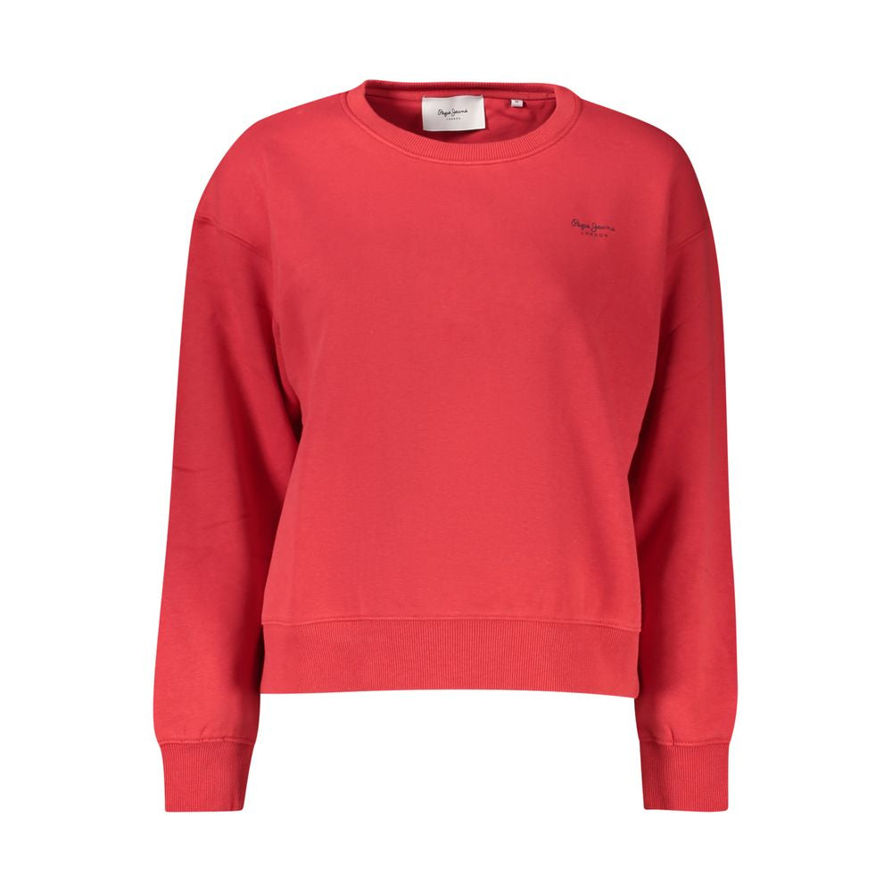 Red Organic Cotton Women Sweater Pepe Jeans
