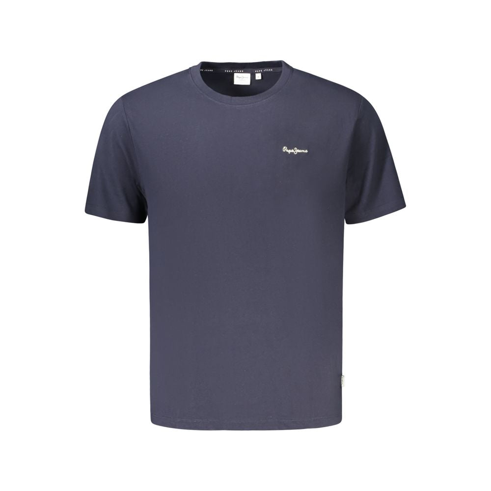 Blue Organic Cotton Men T-Shirt Pepe Jeans