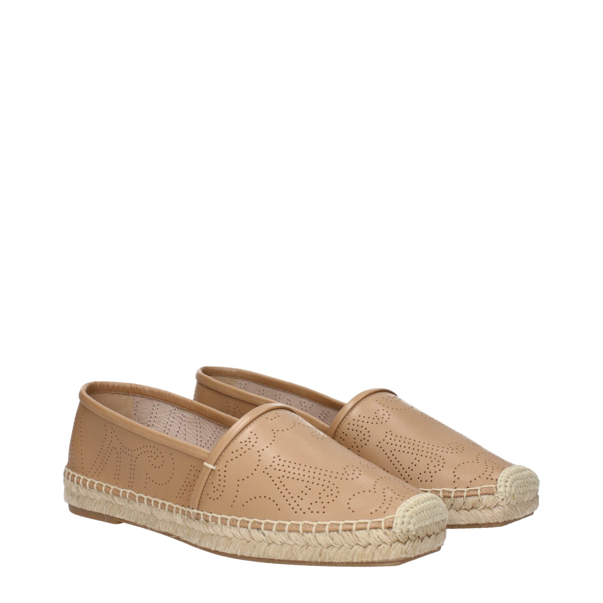 Brown Leather Espadrilles Max Mara