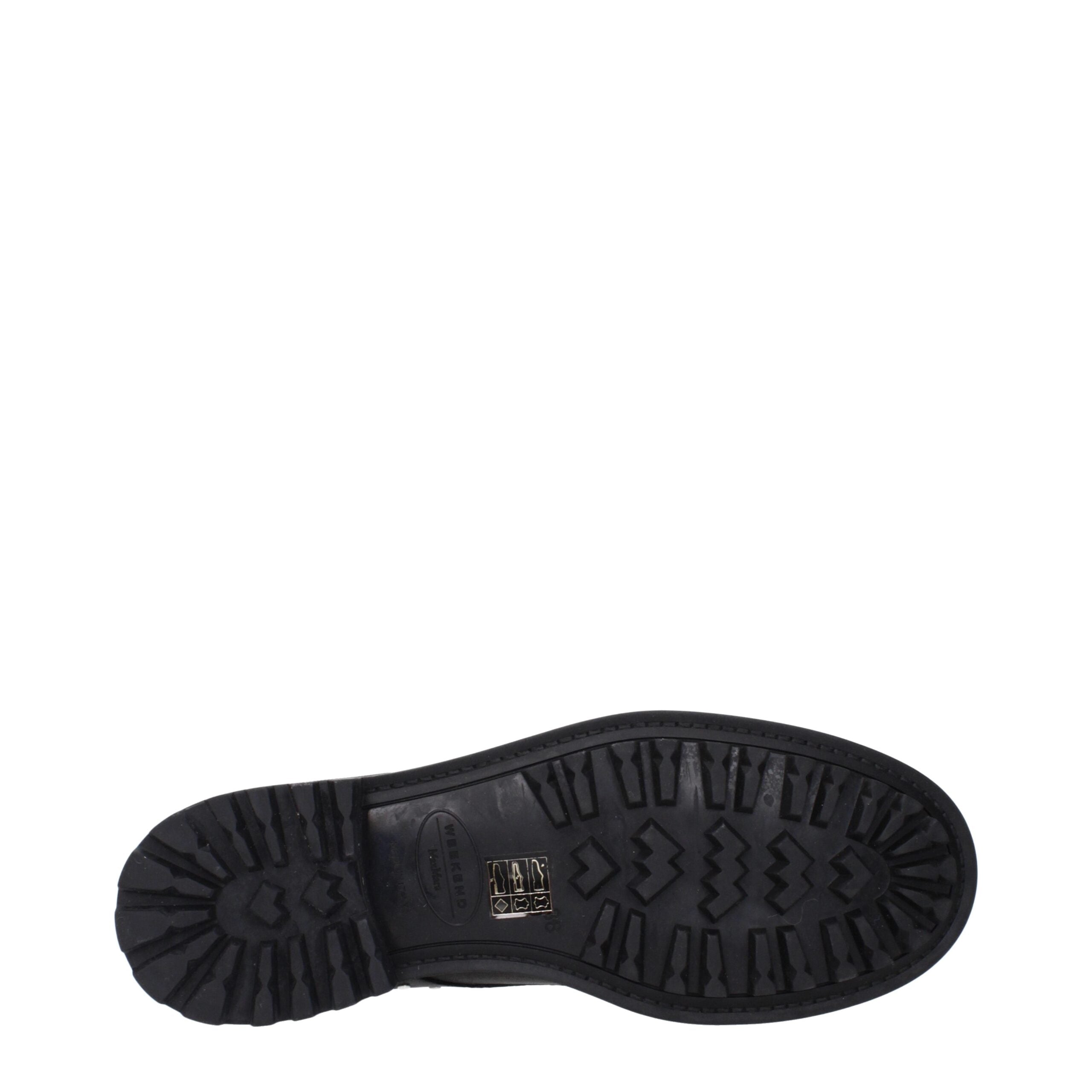 Black Leather Oxfords And Derbies Max Mara