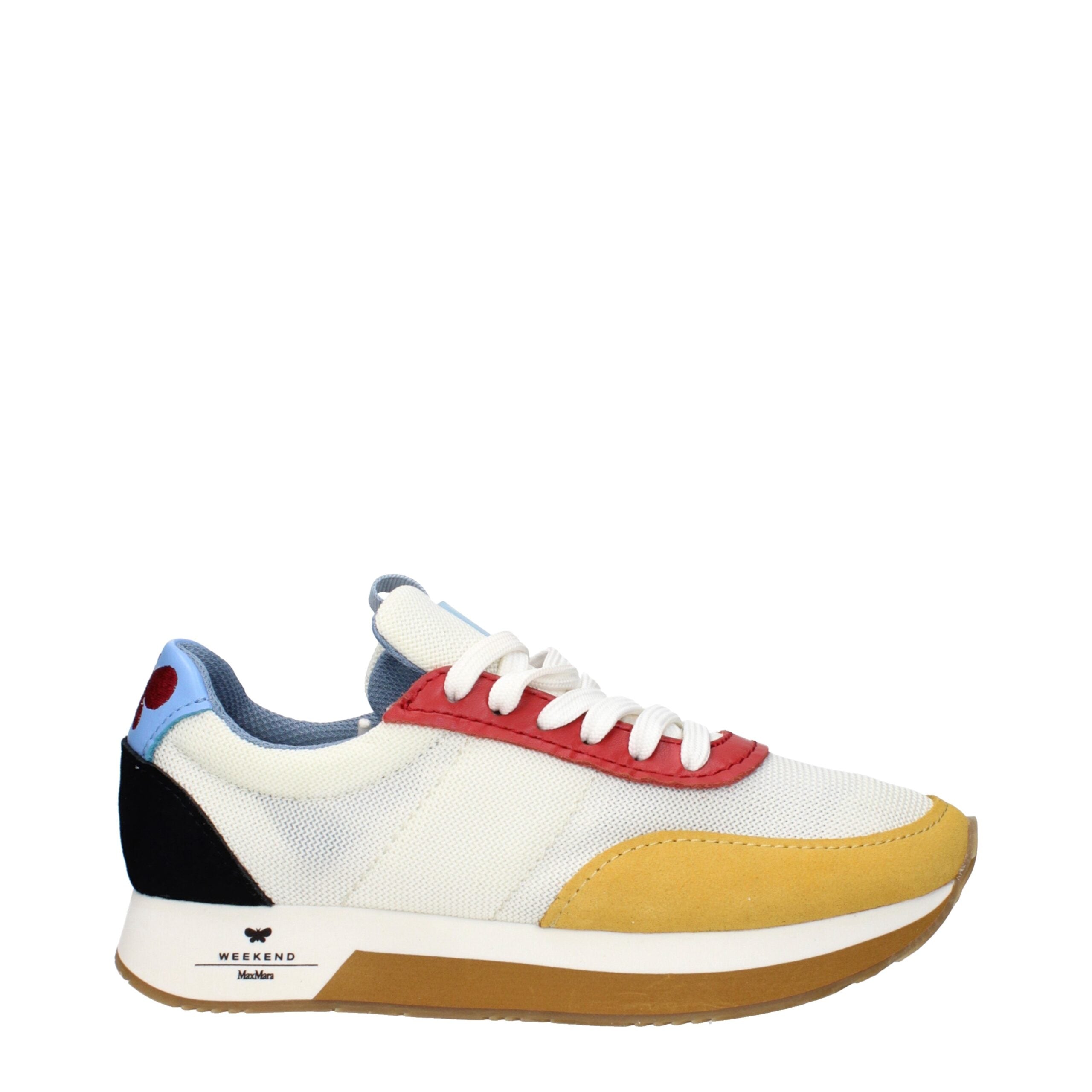 White Fabric Low Tops Max Mara