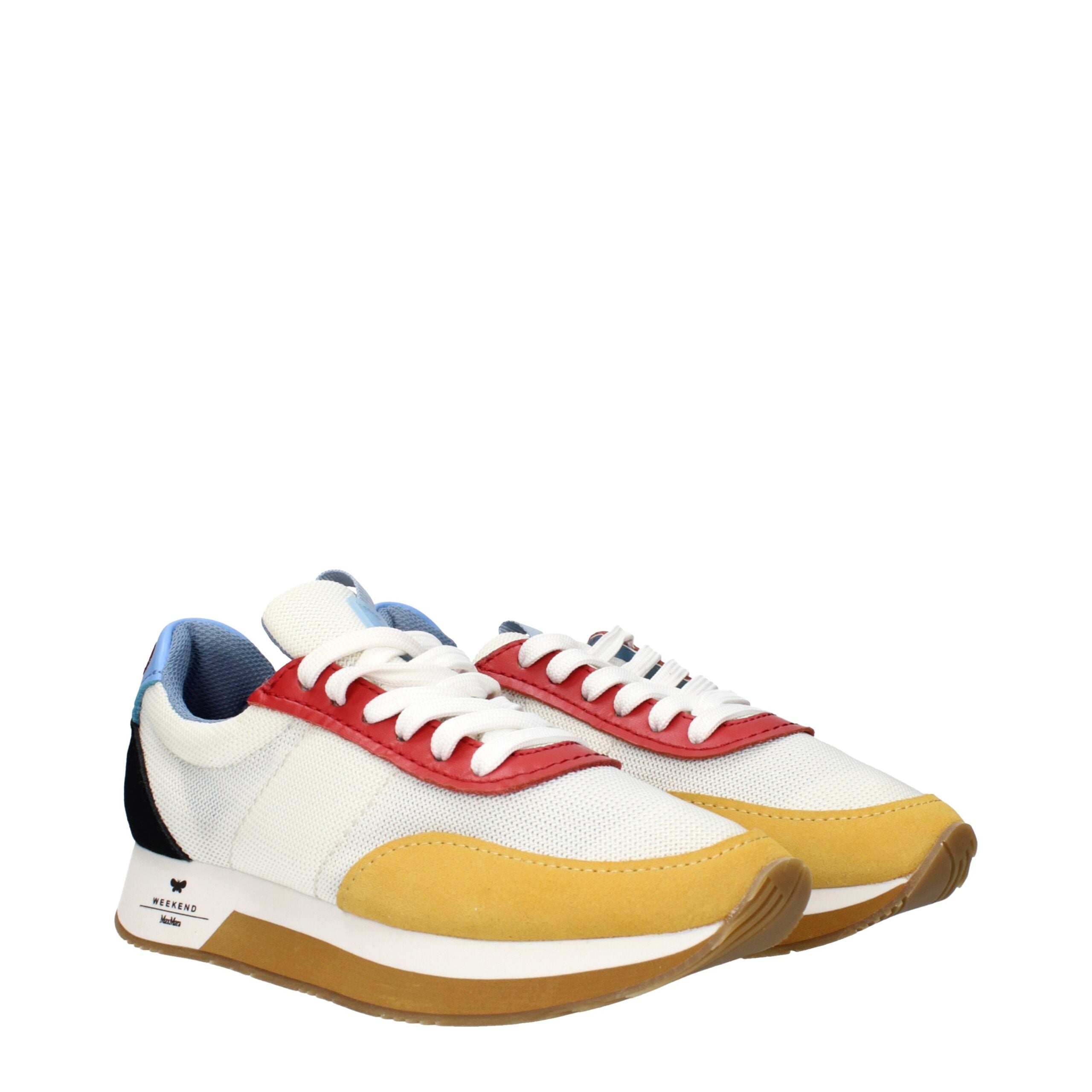White Fabric Low Tops Max Mara
