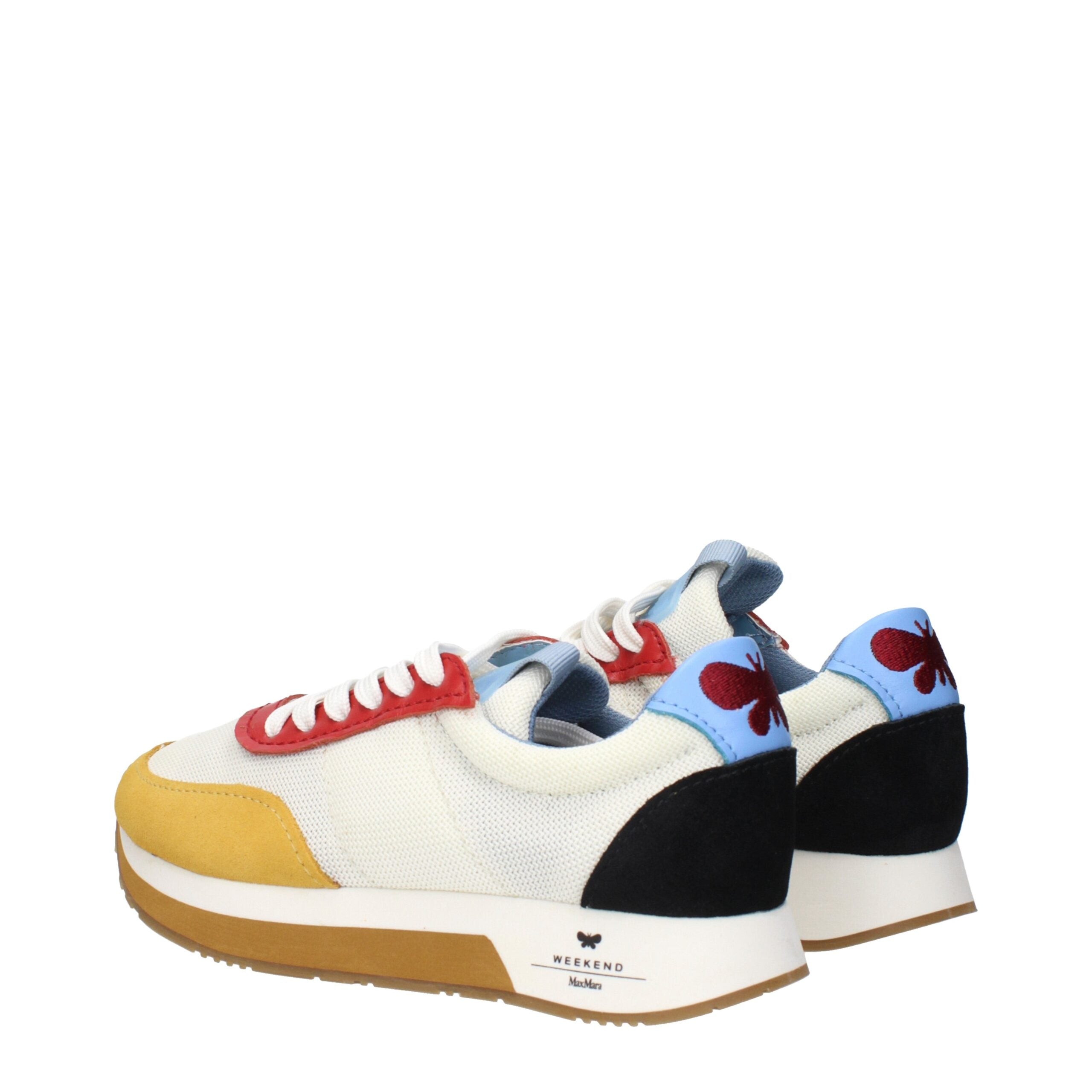 White Fabric Low Tops Max Mara