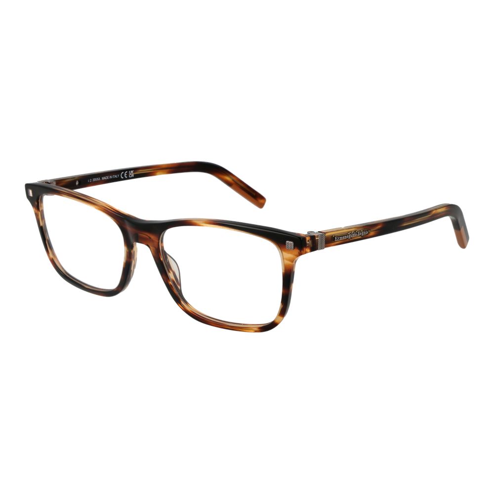 Brown Men Glasses Frame Ermenegildo Zegna