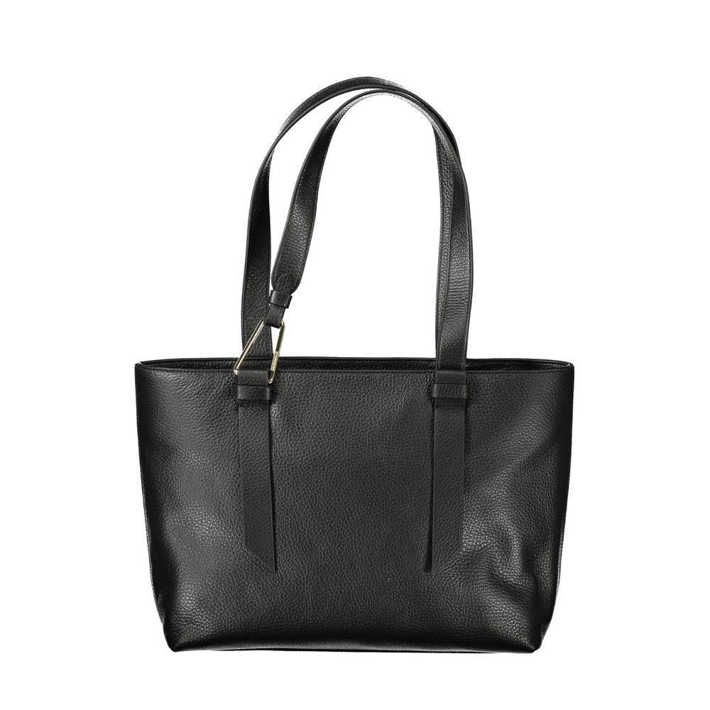 Black Leather Handbag Coccinelle
