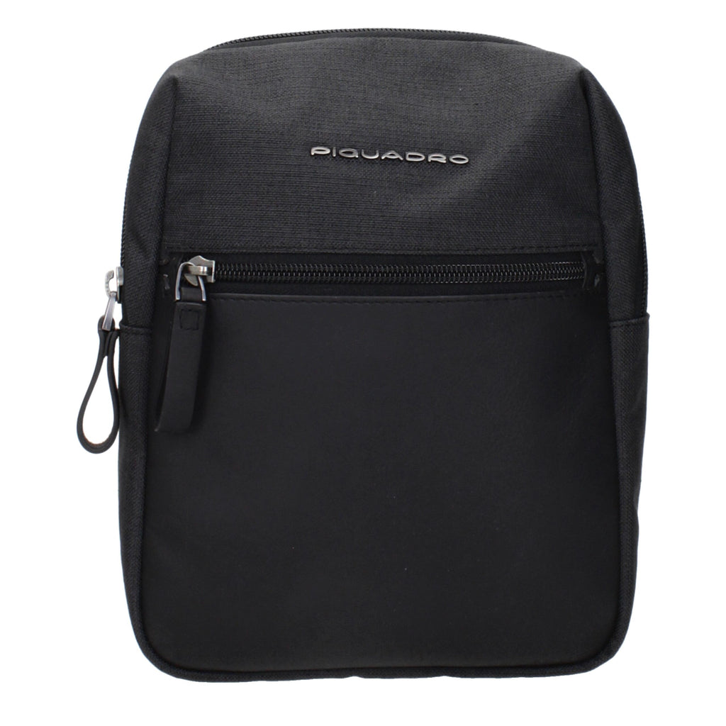 Black Fabric Crossbody Bags Piquadro