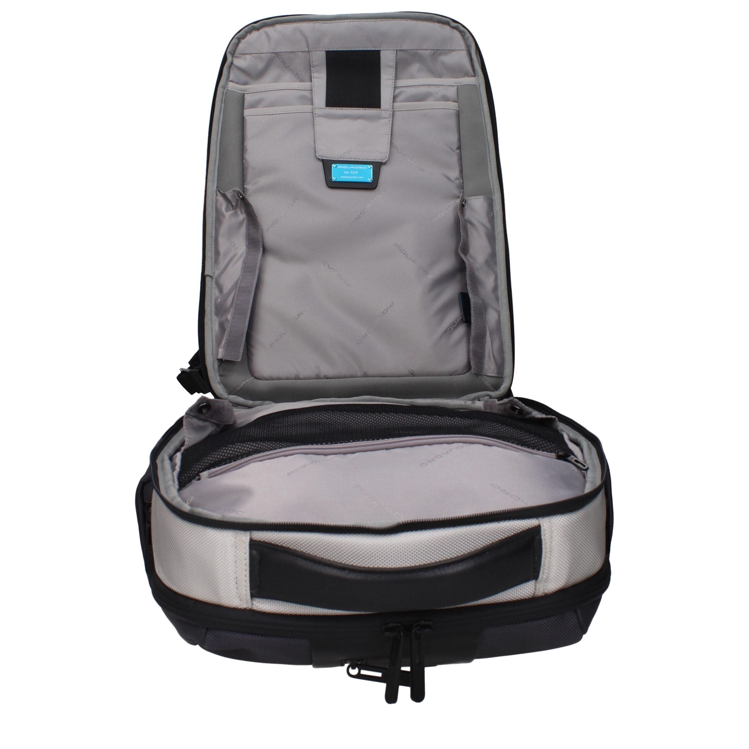 Gray Nylon Backpacks Piquadro