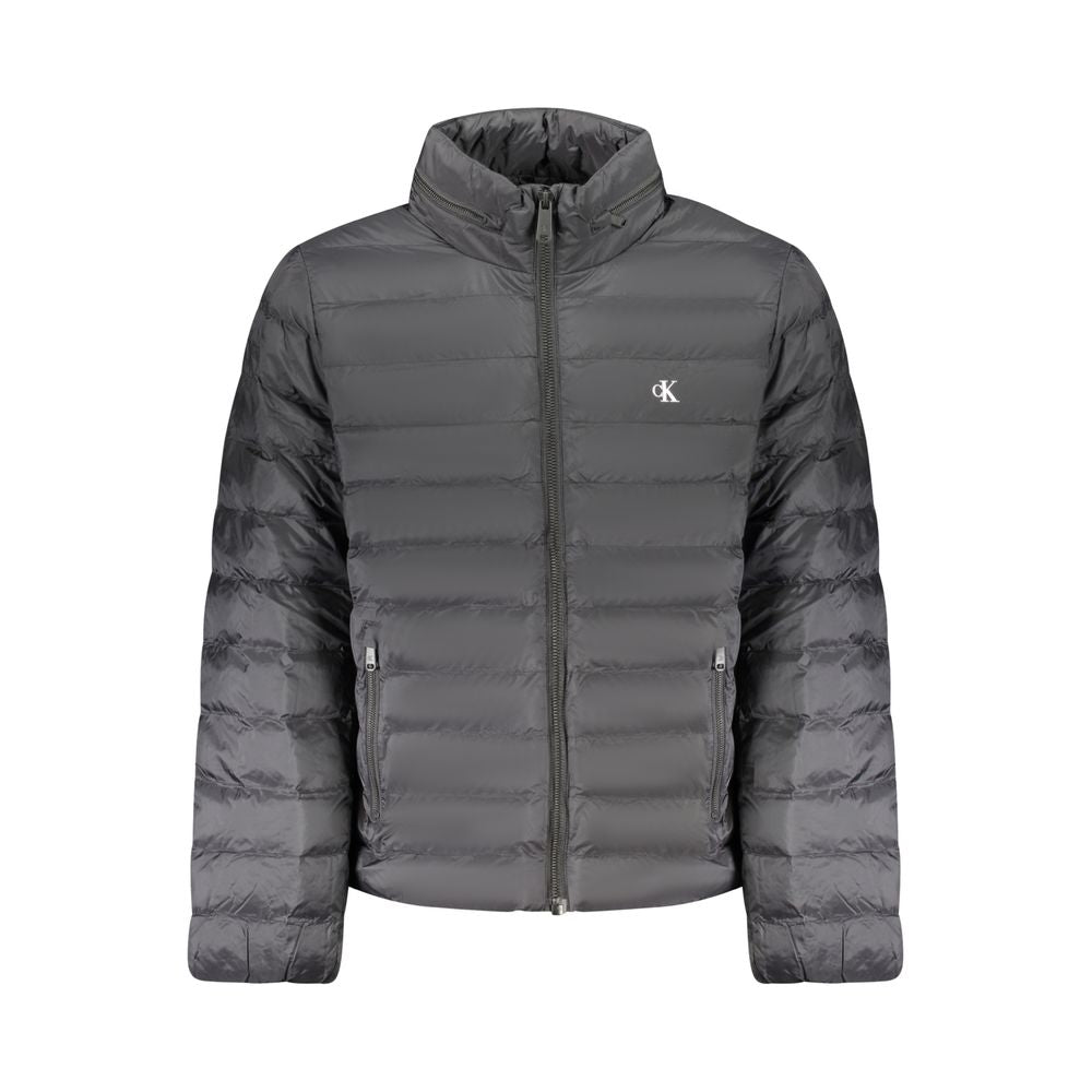 Black Polyamide Men Jacket Calvin Klein
