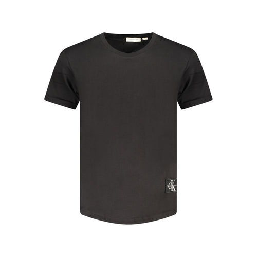 Black Cotton Men T-Shirt Calvin Klein