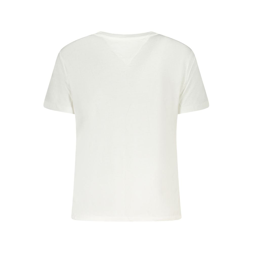 White Cotton Women T-Shirt Tommy Hilfiger