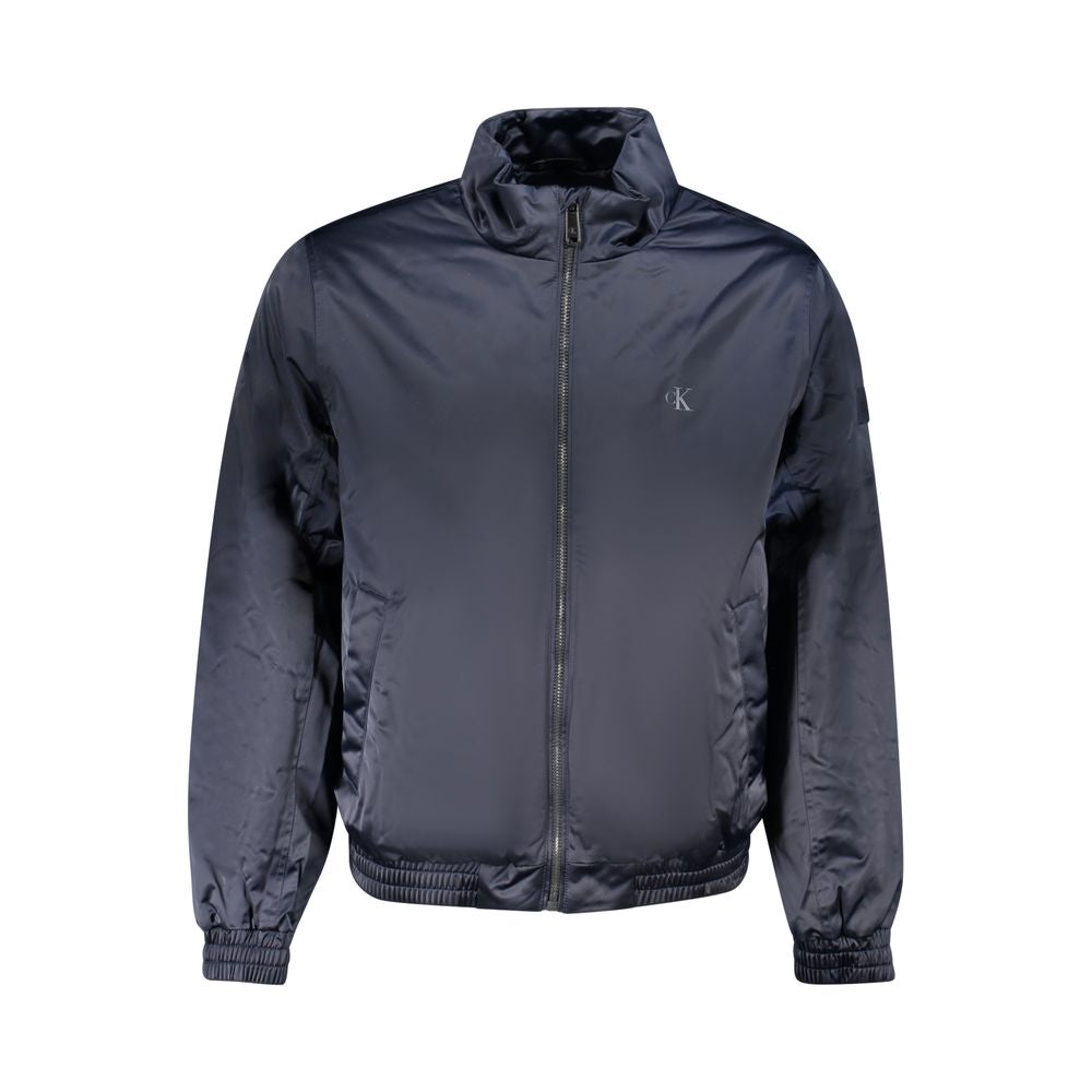 Blue Polyester Men Jacket Calvin Klein