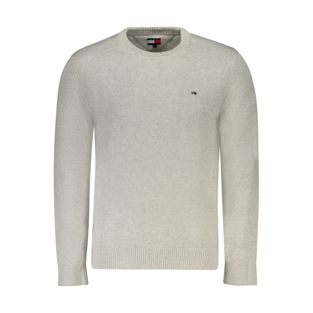 Gray Cotton Men Sweater Tommy Hilfiger
