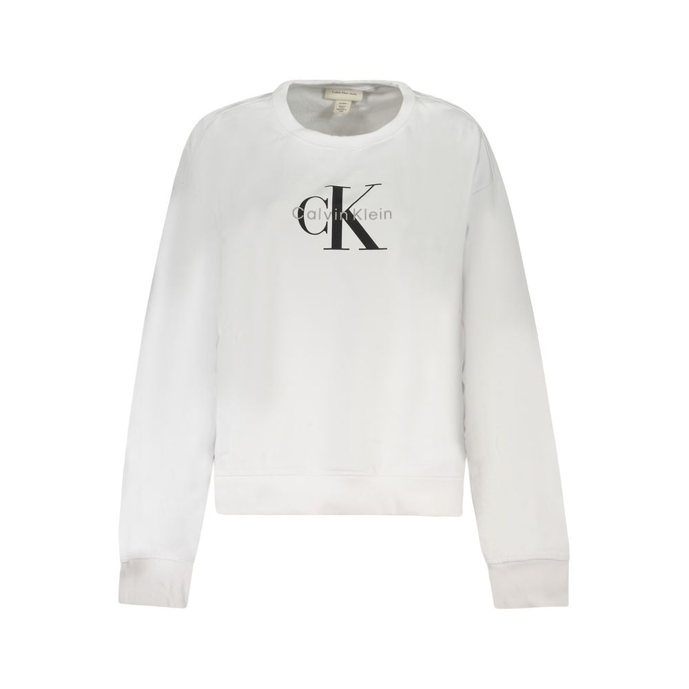 White Cotton Women Sweater Calvin Klein