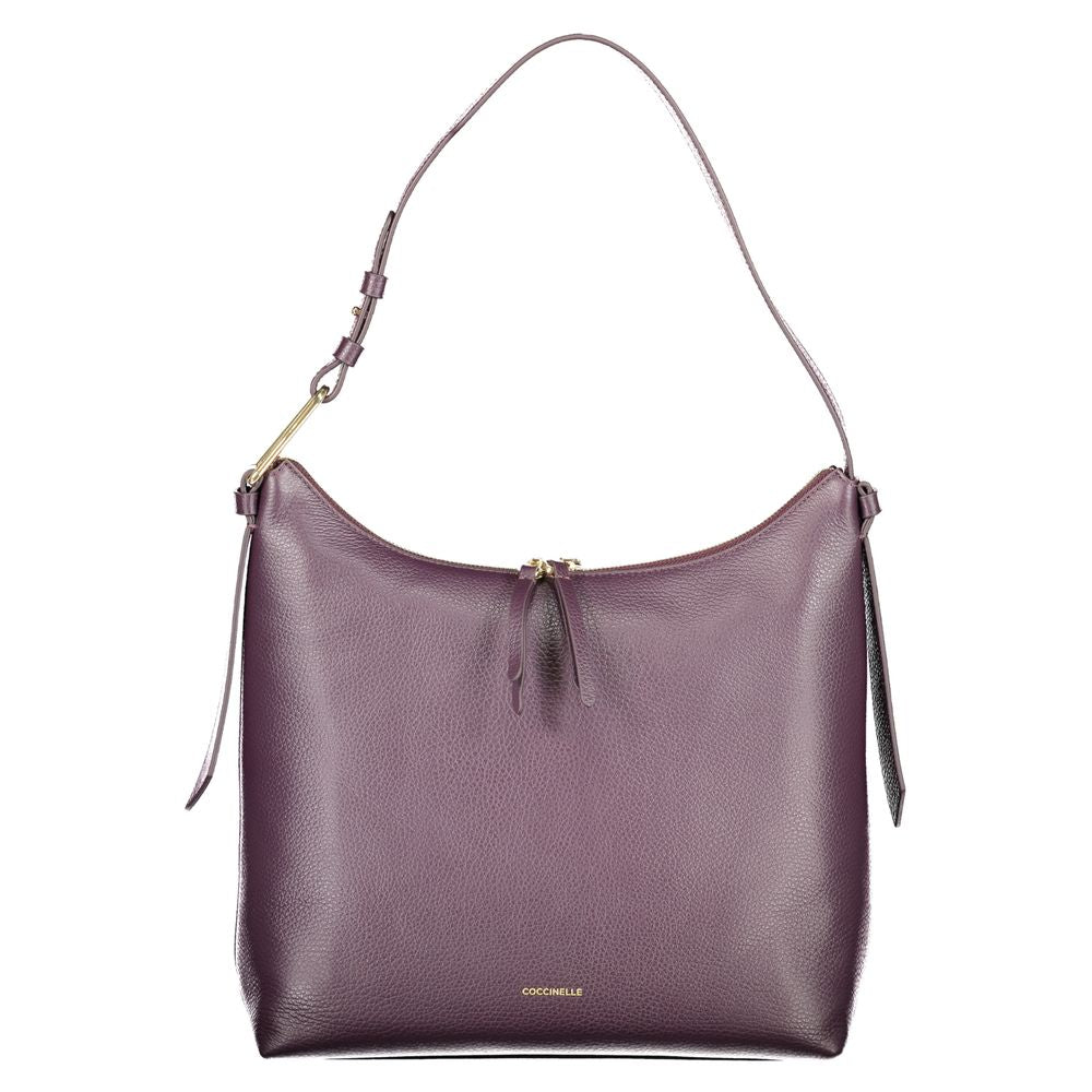 Purple Leather Women Handbag Coccinelle