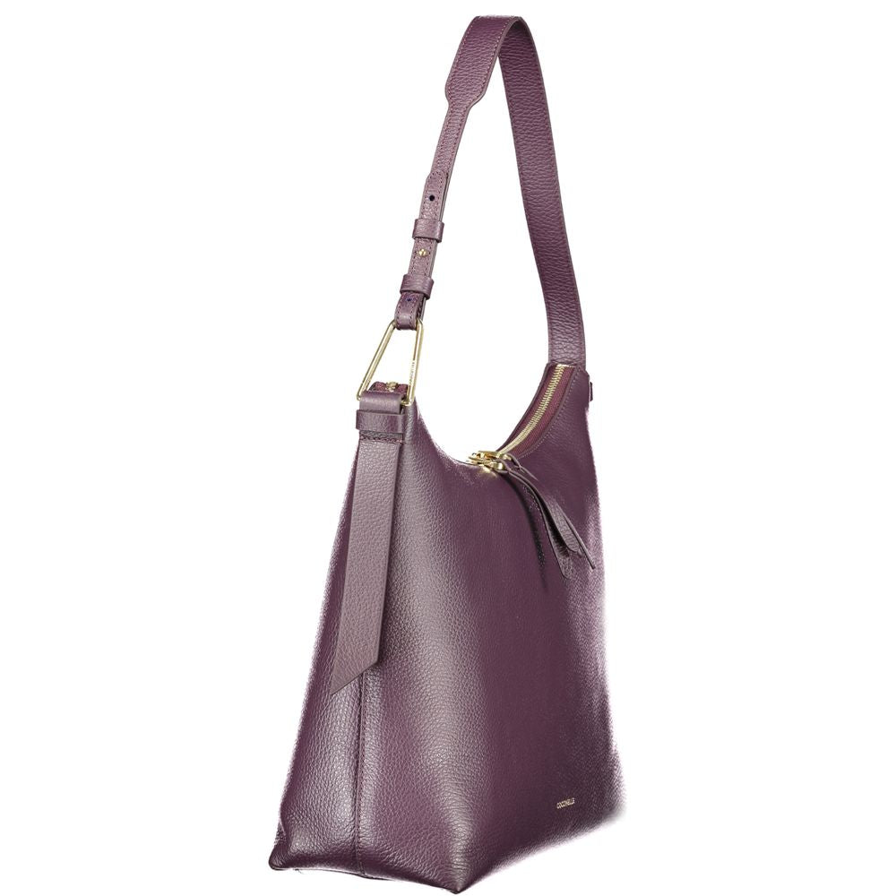 Purple Leather Women Handbag Coccinelle